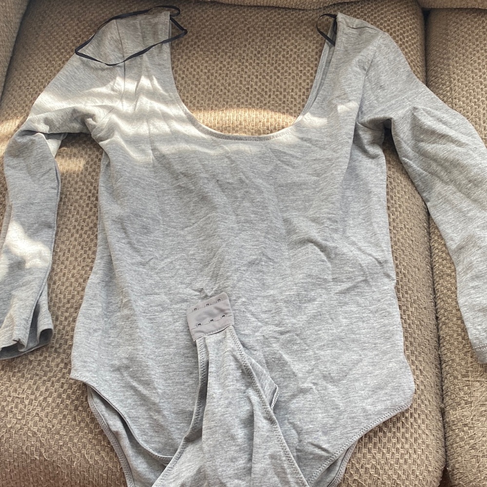 Gray body suit
